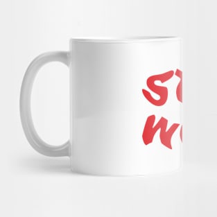 Stay Wild - red print Mug